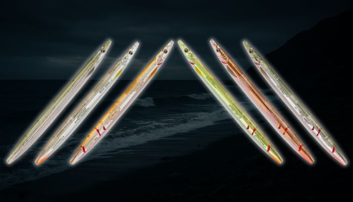 Savage Gear 3D LT Sandeel Signature Kits 3pcs p� m�rk baggrund